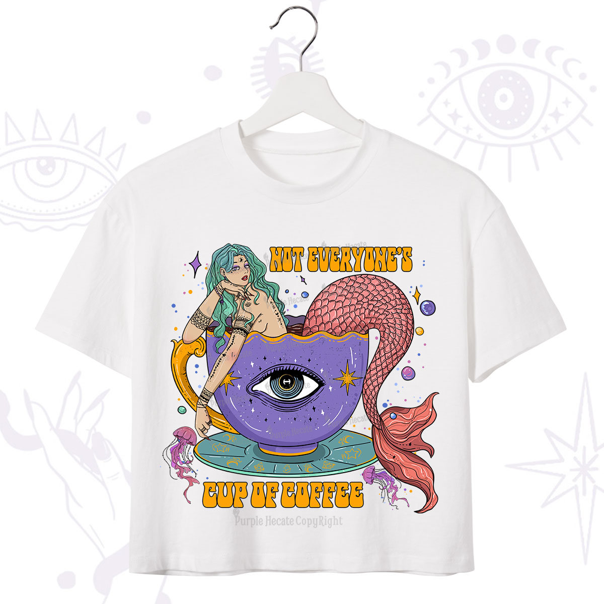 Purplehecate Not Everyone's Cup Of Coffee Crop T-Shirt