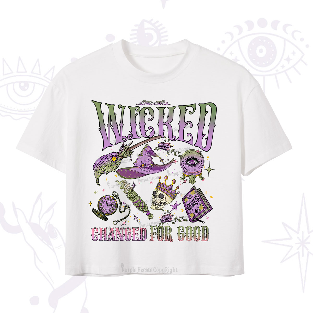 Purplehecate Wicked Changed For Good Crop T-Shirt