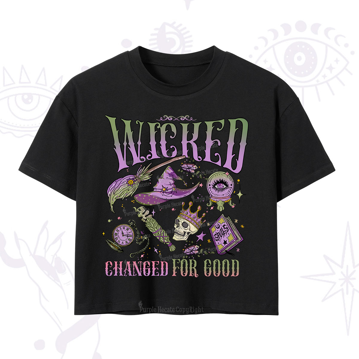 Purplehecate Wicked Changed For Good Crop T-Shirt
