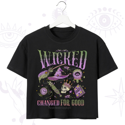Purplehecate Wicked Changed For Good Crop T-Shirt