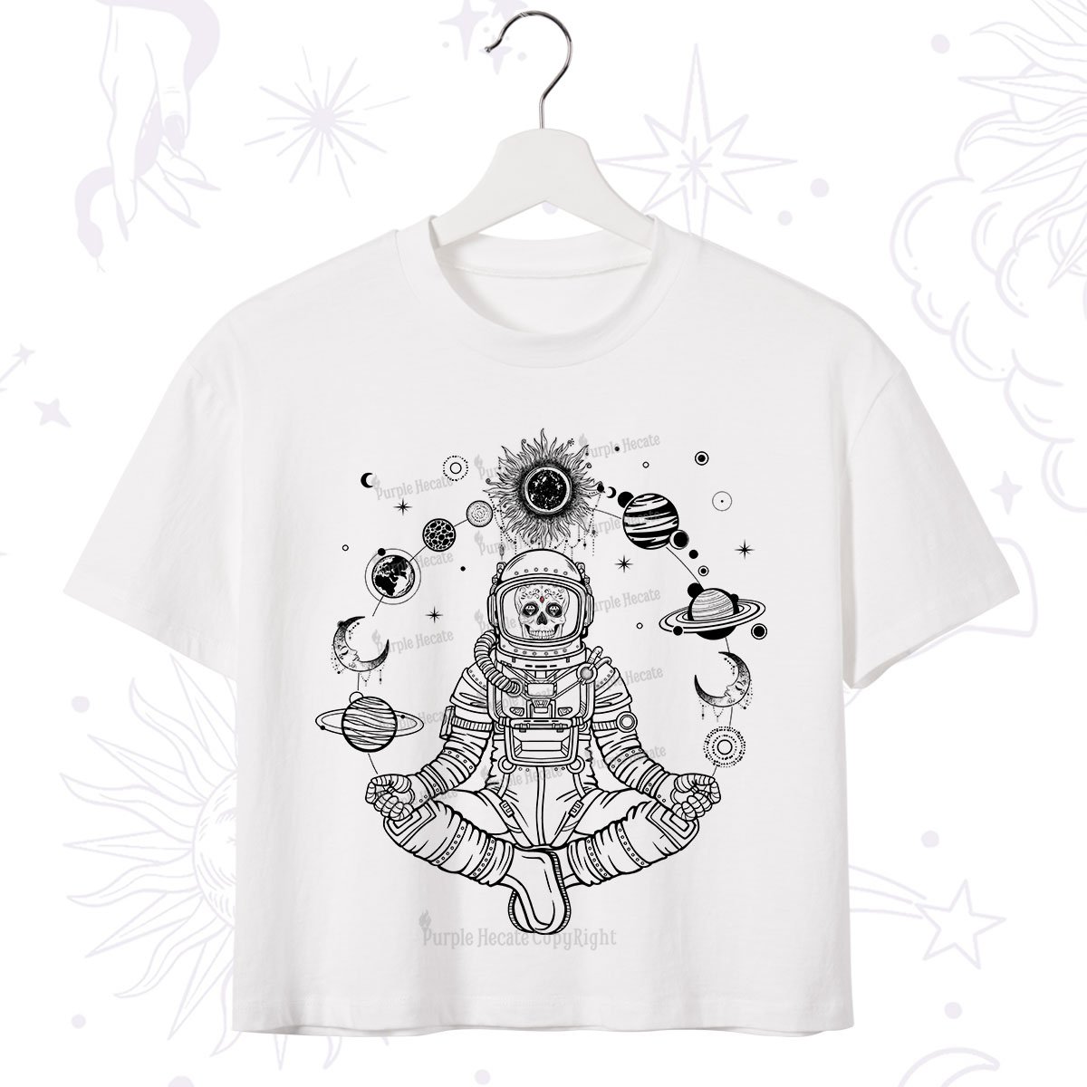 Purplehecate Cosmic Meditator Crop T-Shirt