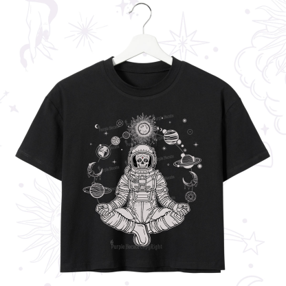 Purplehecate Cosmic Meditator Crop T-Shirt
