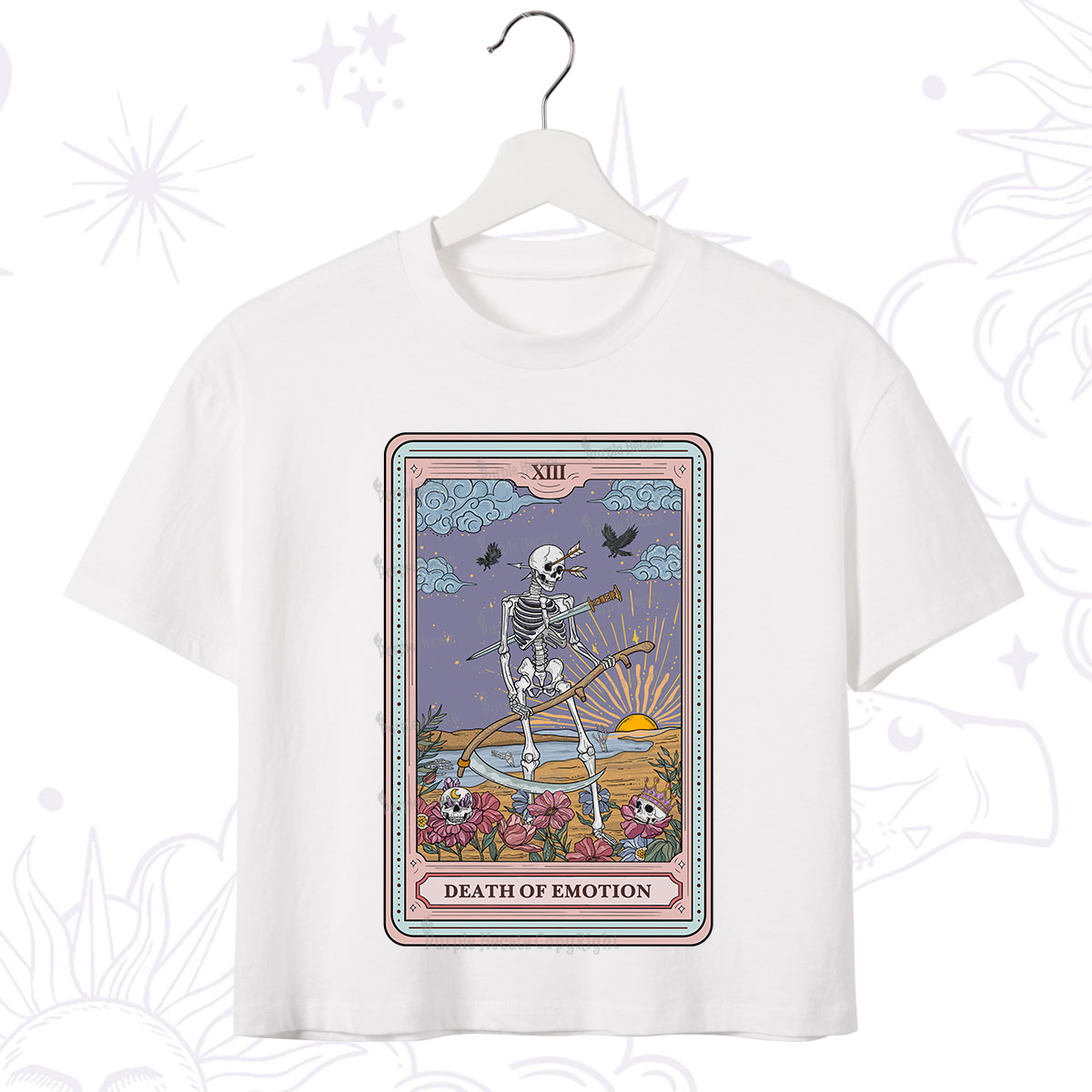 Purplehecate The Death Of Emotion Tarot Crop T-Shirt