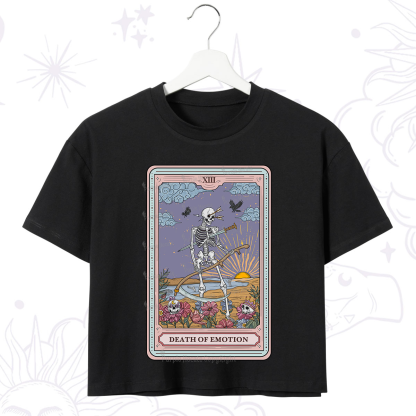 Purplehecate The Death Of Emotion Tarot Crop T-Shirt