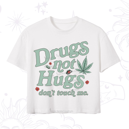 Purplehecate Sarcastic Weed Crop T-Shirt