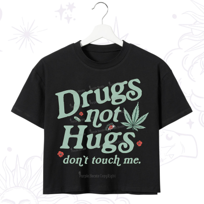 Purplehecate Sarcastic Weed Crop T-Shirt