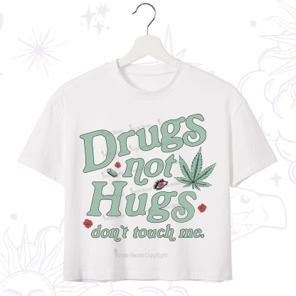 Purplehecate Sarcastic Weed Crop T-Shirt