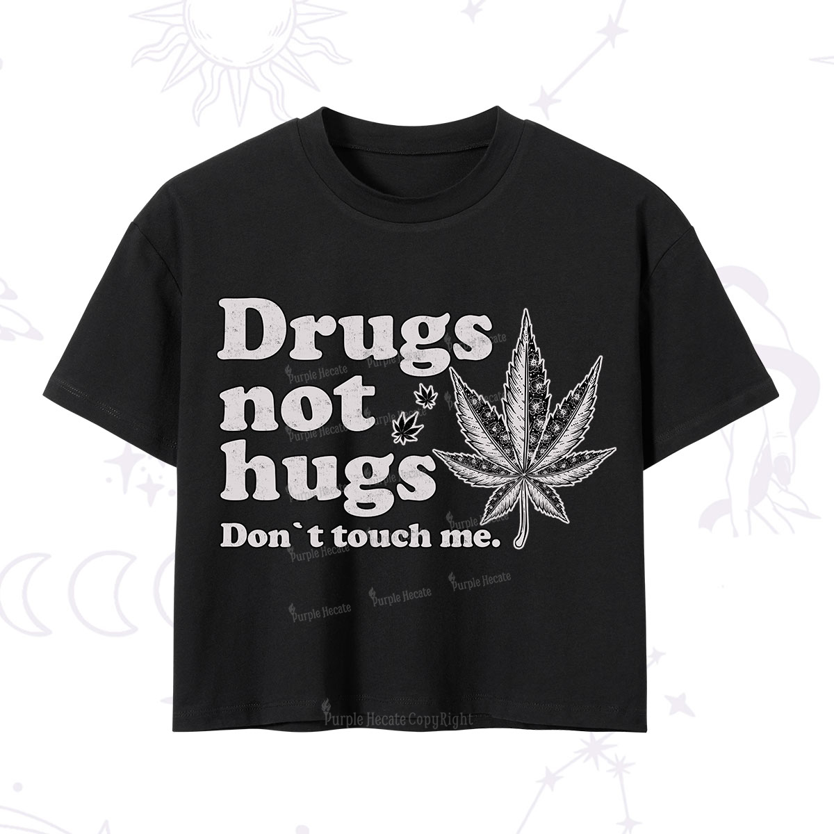 Purplehecate Don't Touch Me Crop T-Shirt