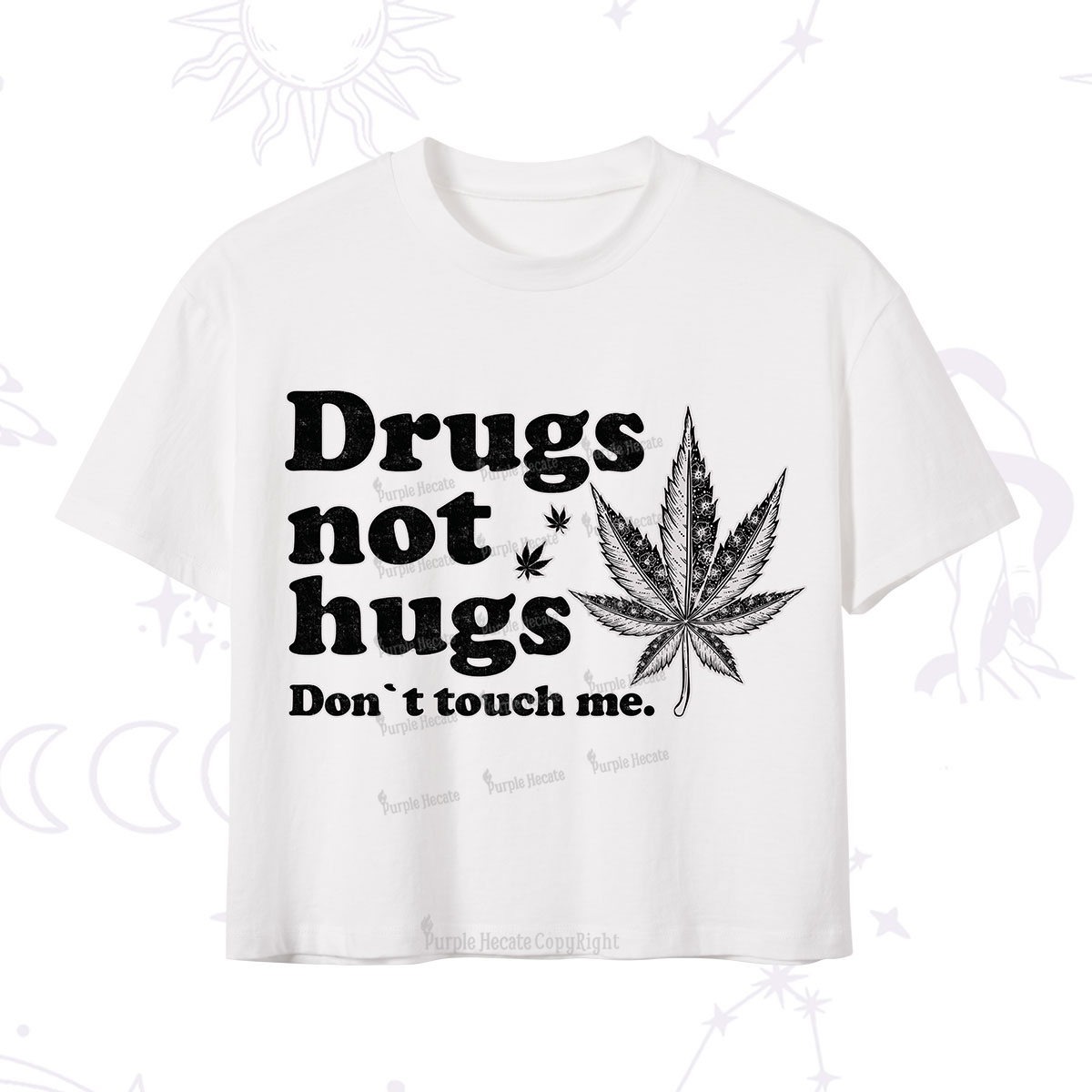 Purplehecate Don't Touch Me Crop T-Shirt