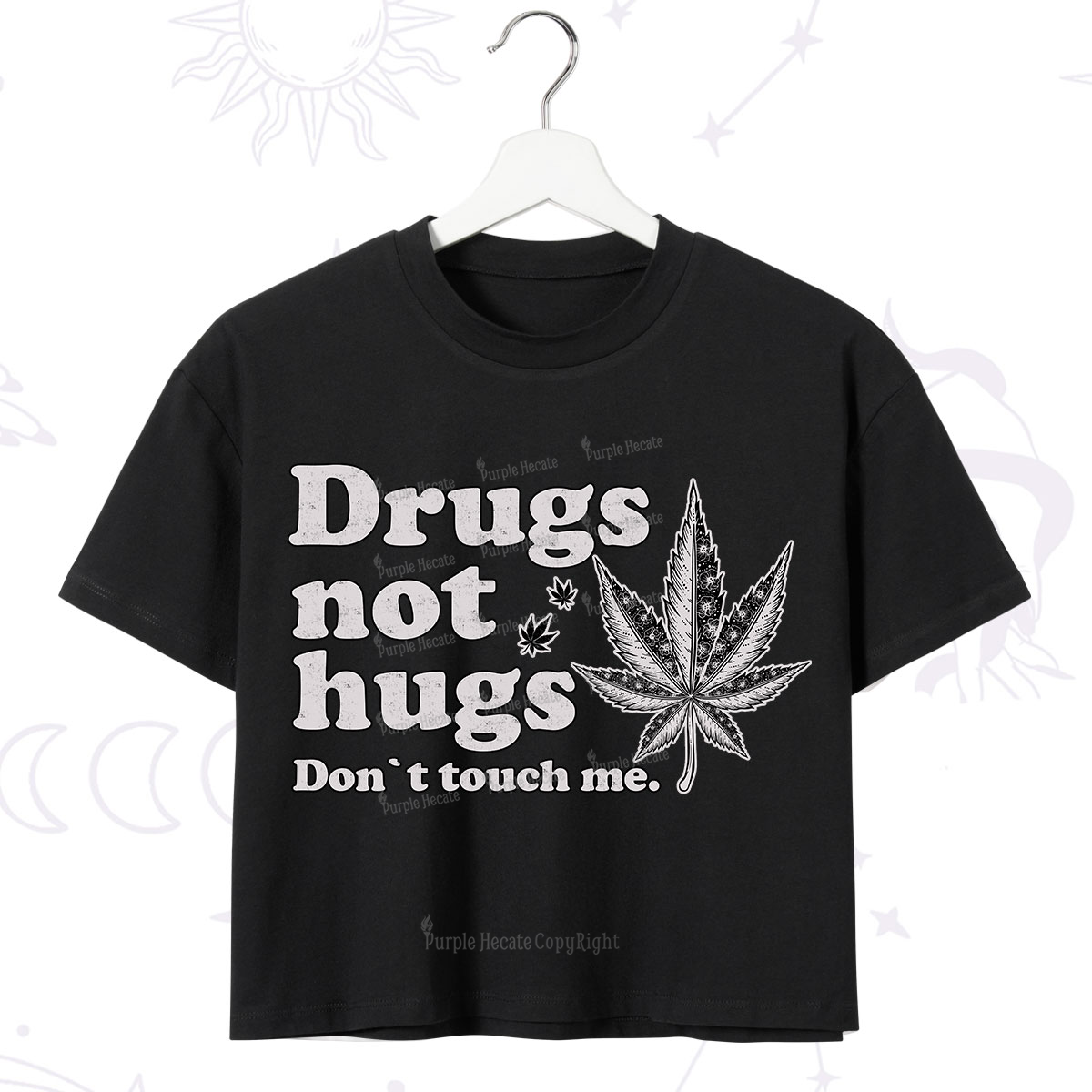 Purplehecate Don't Touch Me Crop T-Shirt