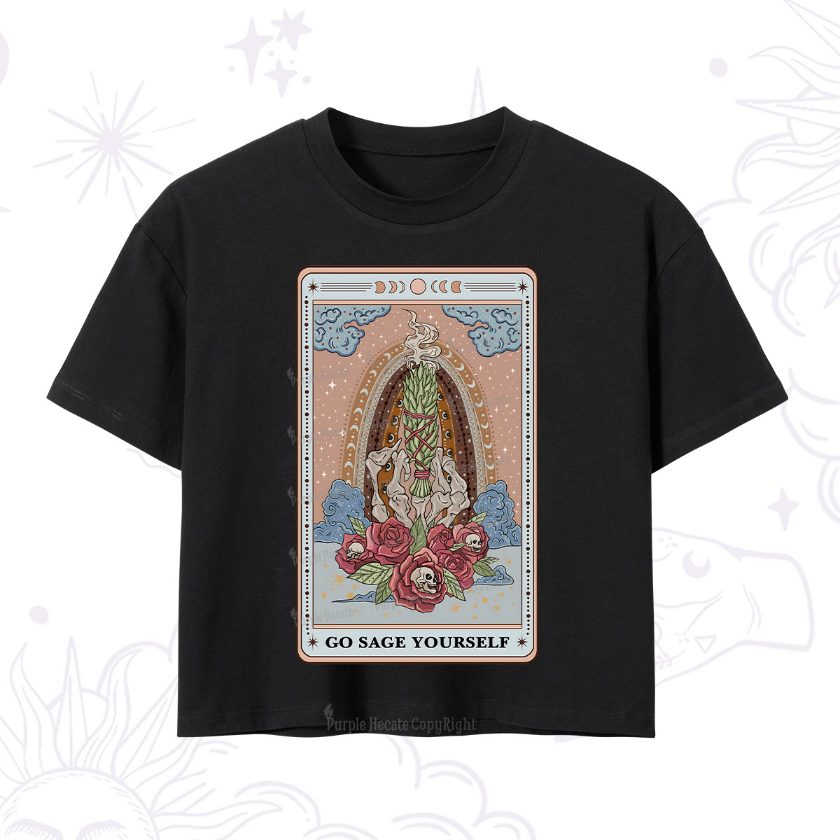 Purplehecate Persephone's Pomegranates Crop T-Shirt