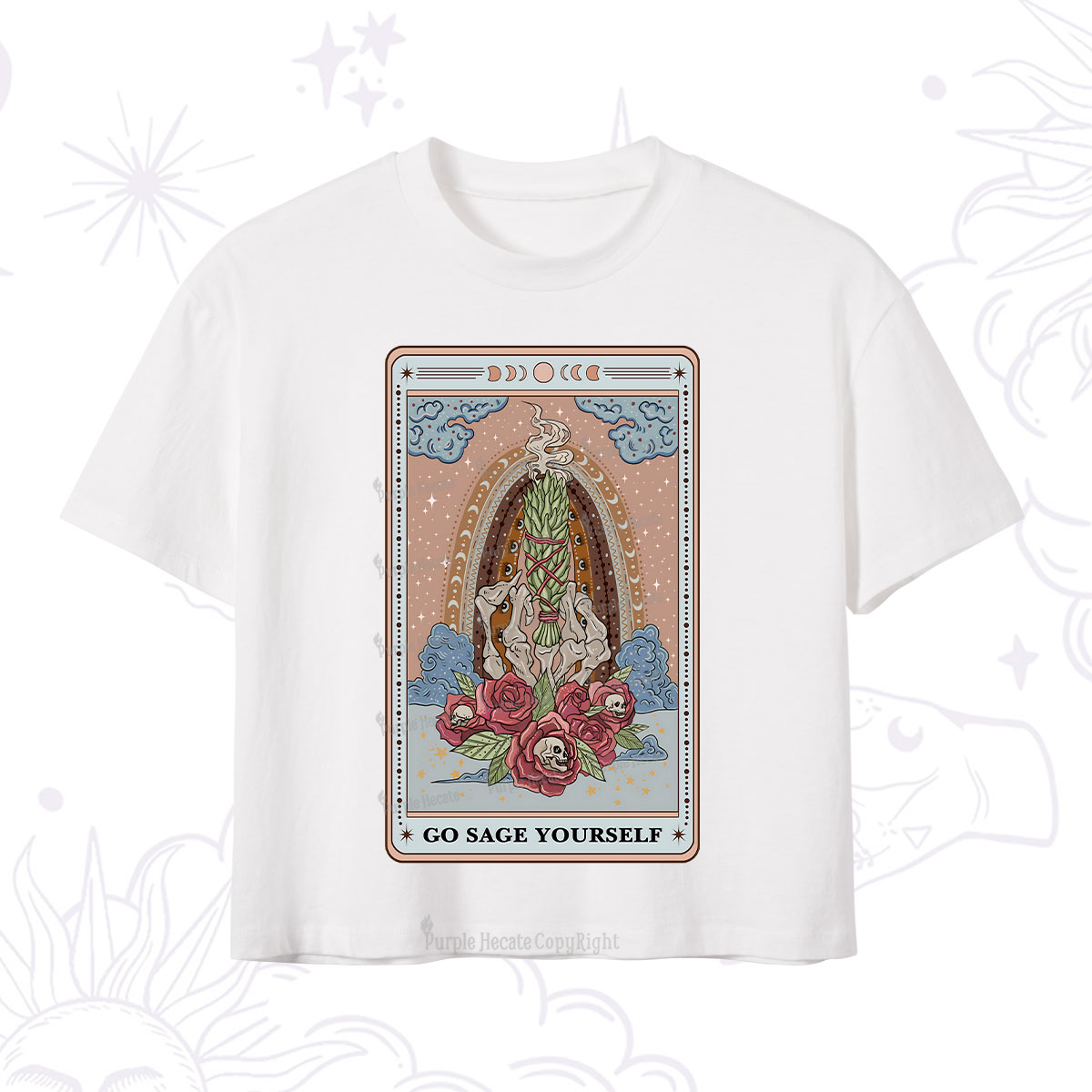 Purplehecate Persephone's Pomegranates Crop T-Shirt