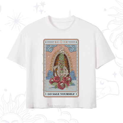 Purplehecate Persephone's Pomegranates Crop T-Shirt