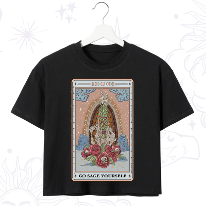 Purplehecate Persephone's Pomegranates Crop T-Shirt