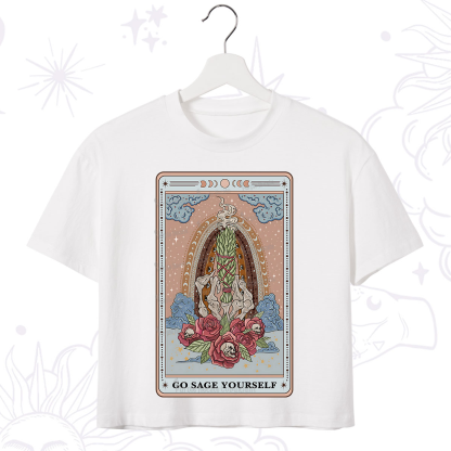 Purplehecate Persephone's Pomegranates Crop T-Shirt