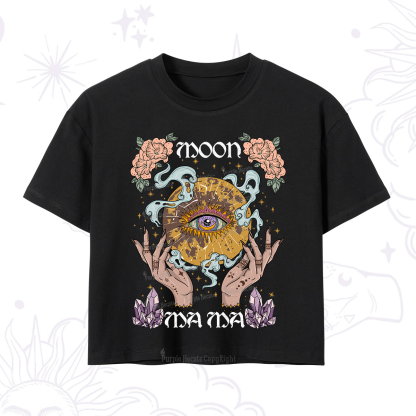 Purplehecate Moon Mama Crop T-Shirt