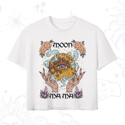 Purplehecate Moon Mama Crop T-Shirt