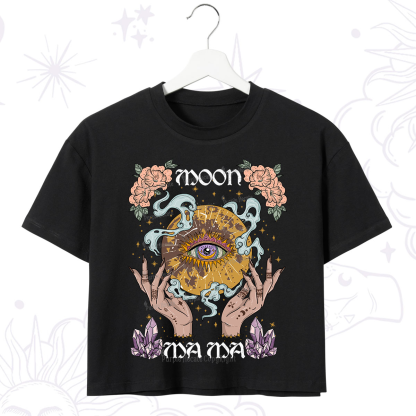 Purplehecate Moon Mama Crop T-Shirt
