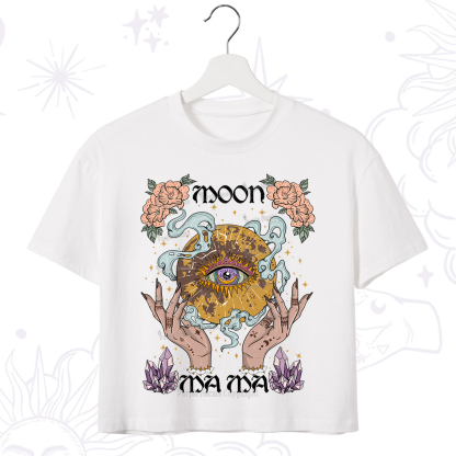 Purplehecate Moon Mama Crop T-Shirt