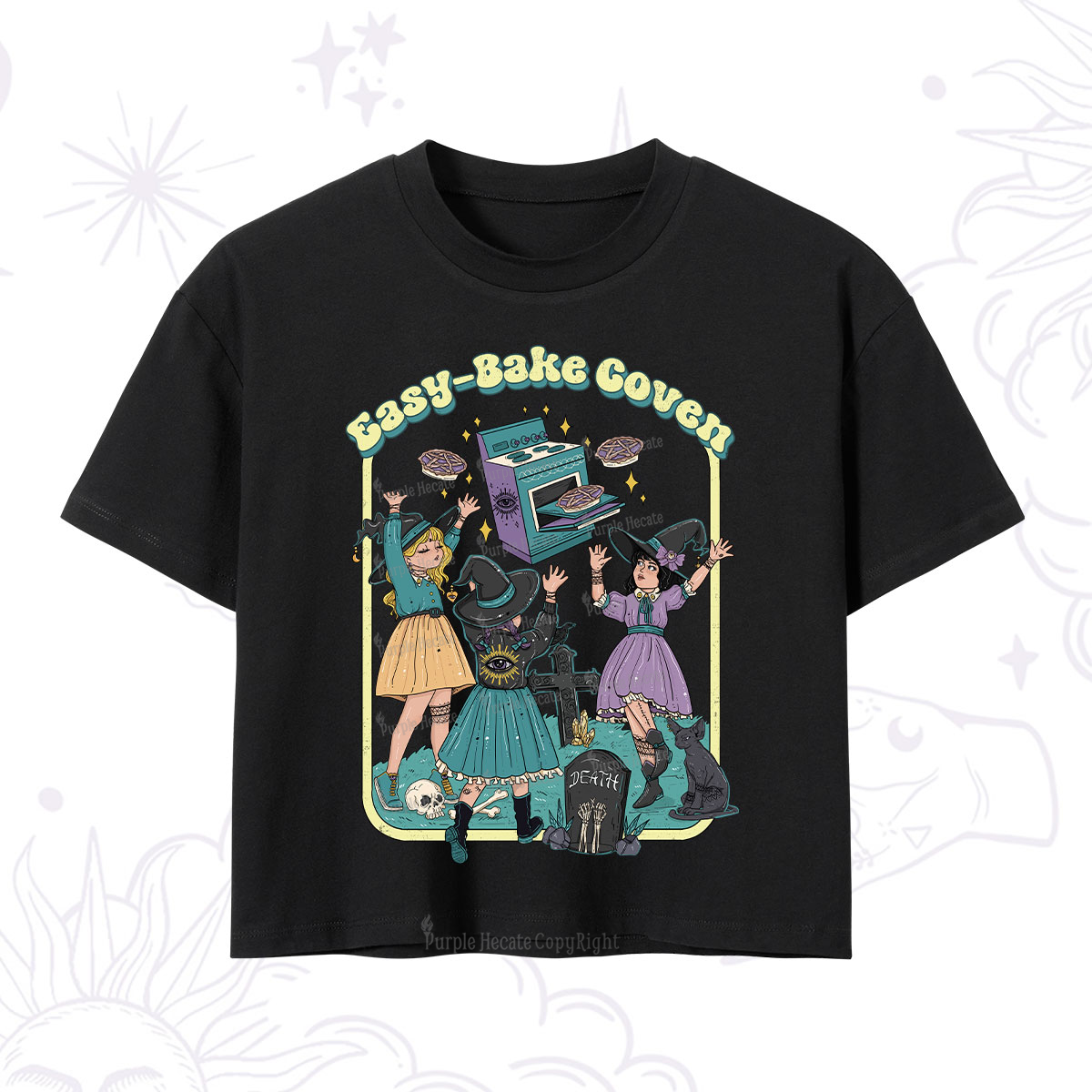Purplehecate Easy Bake Coven Crop T-Shirt