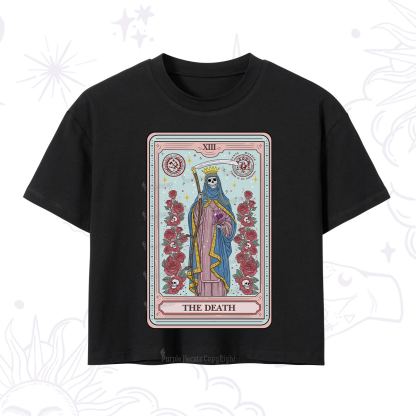 Purplehecate The Death Tarot Crop T-Shirt