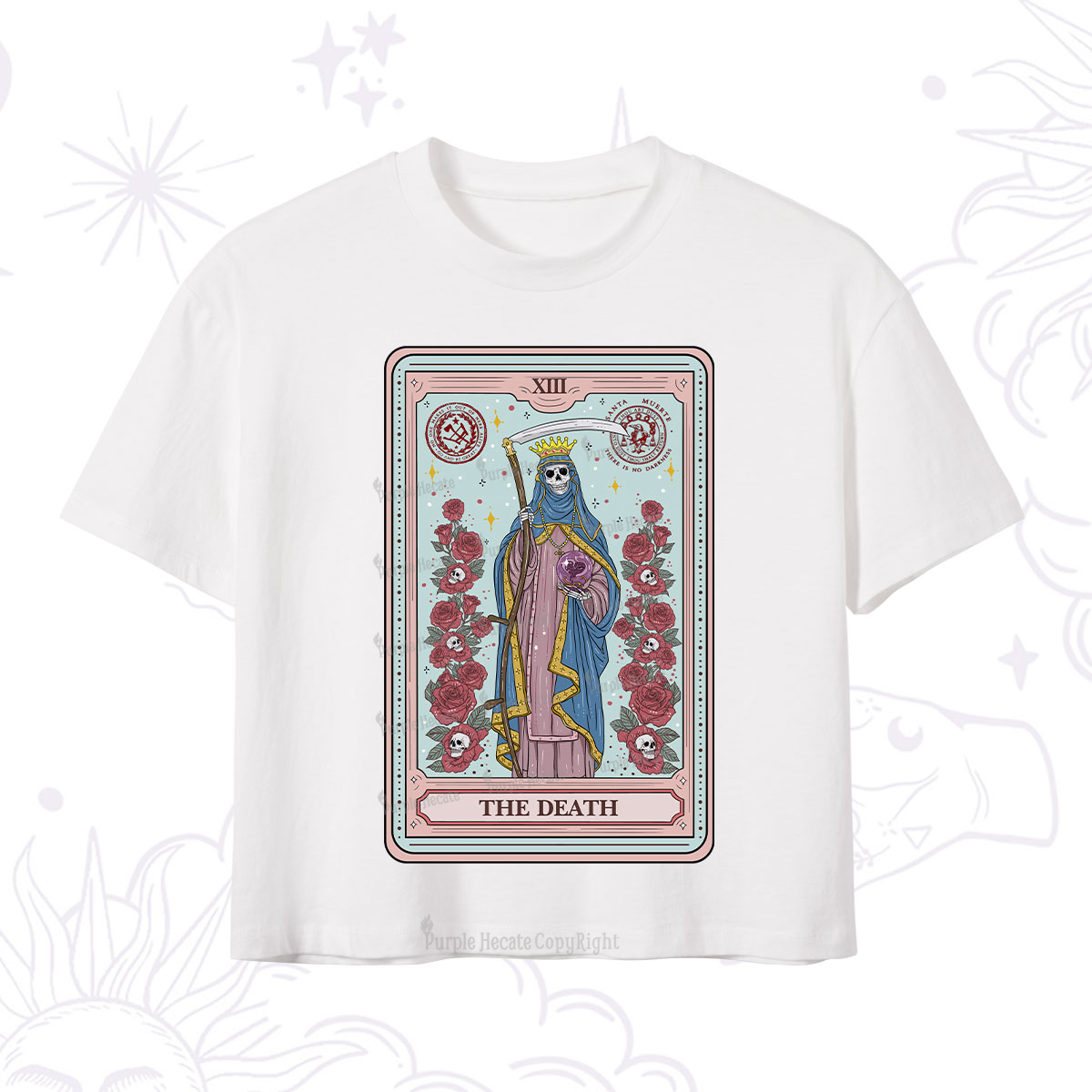 Purplehecate The Death Tarot Crop T-Shirt