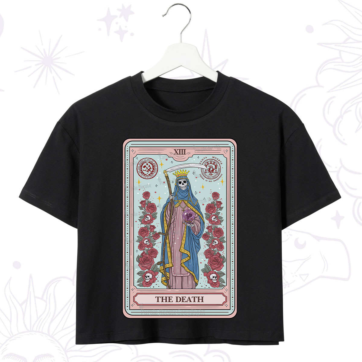 Purplehecate The Death Tarot Crop T-Shirt