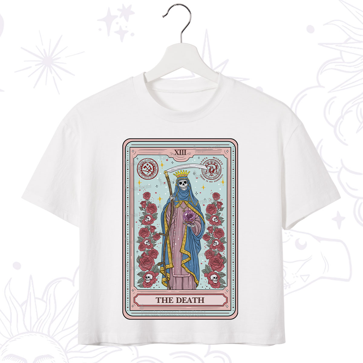 Purplehecate The Death Tarot Crop T-Shirt