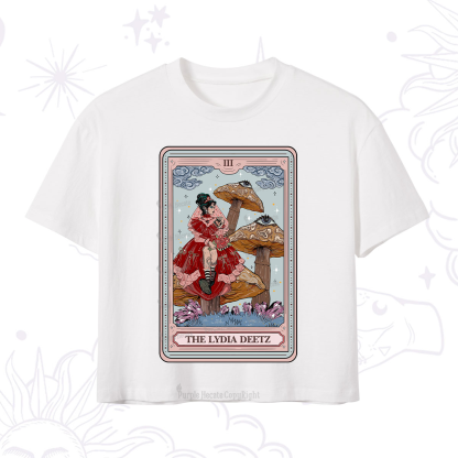 Purplehecate The Lydia Deetz Tarot Crop T-Shirt