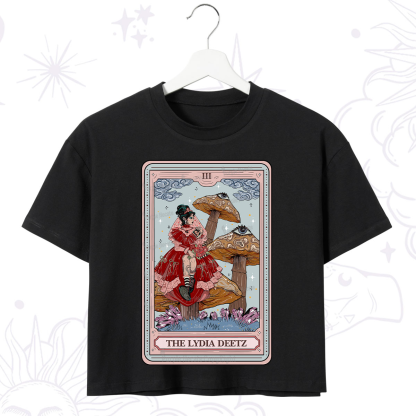Purplehecate The Lydia Deetz Tarot Crop T-Shirt