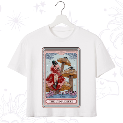 Purplehecate The Lydia Deetz Tarot Crop T-Shirt