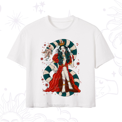 Purplehecate Queen of the Sandworms Crop T-Shirt