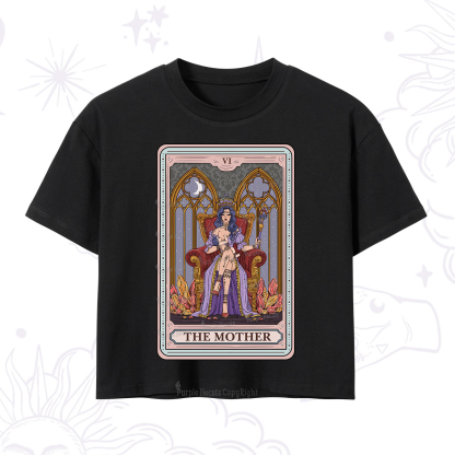 Purplehecate The Mother Tarot Card Crop T-Shirt