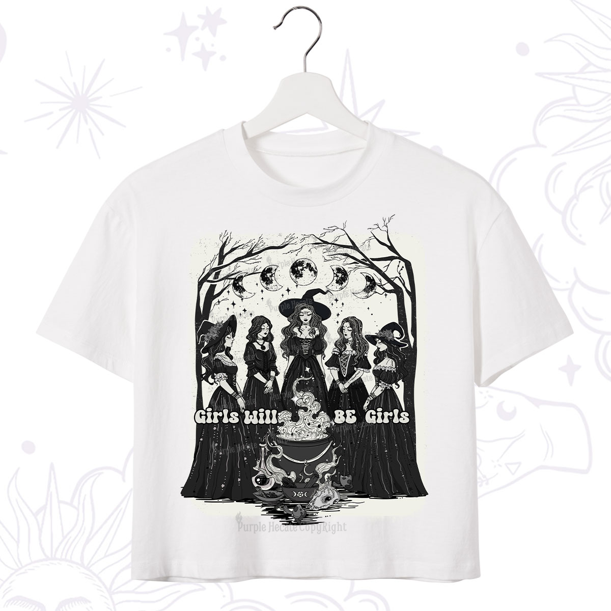 Purplehecate Girls Will Be Girls Crop T-Shirt