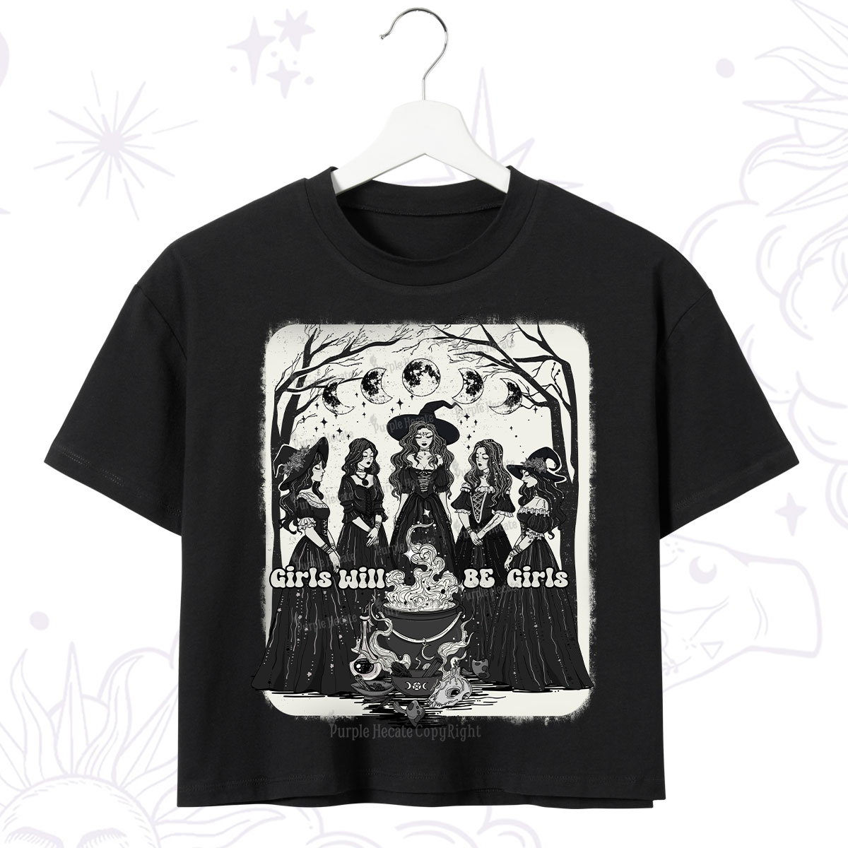 Purplehecate Girls Will Be Girls Crop T-Shirt