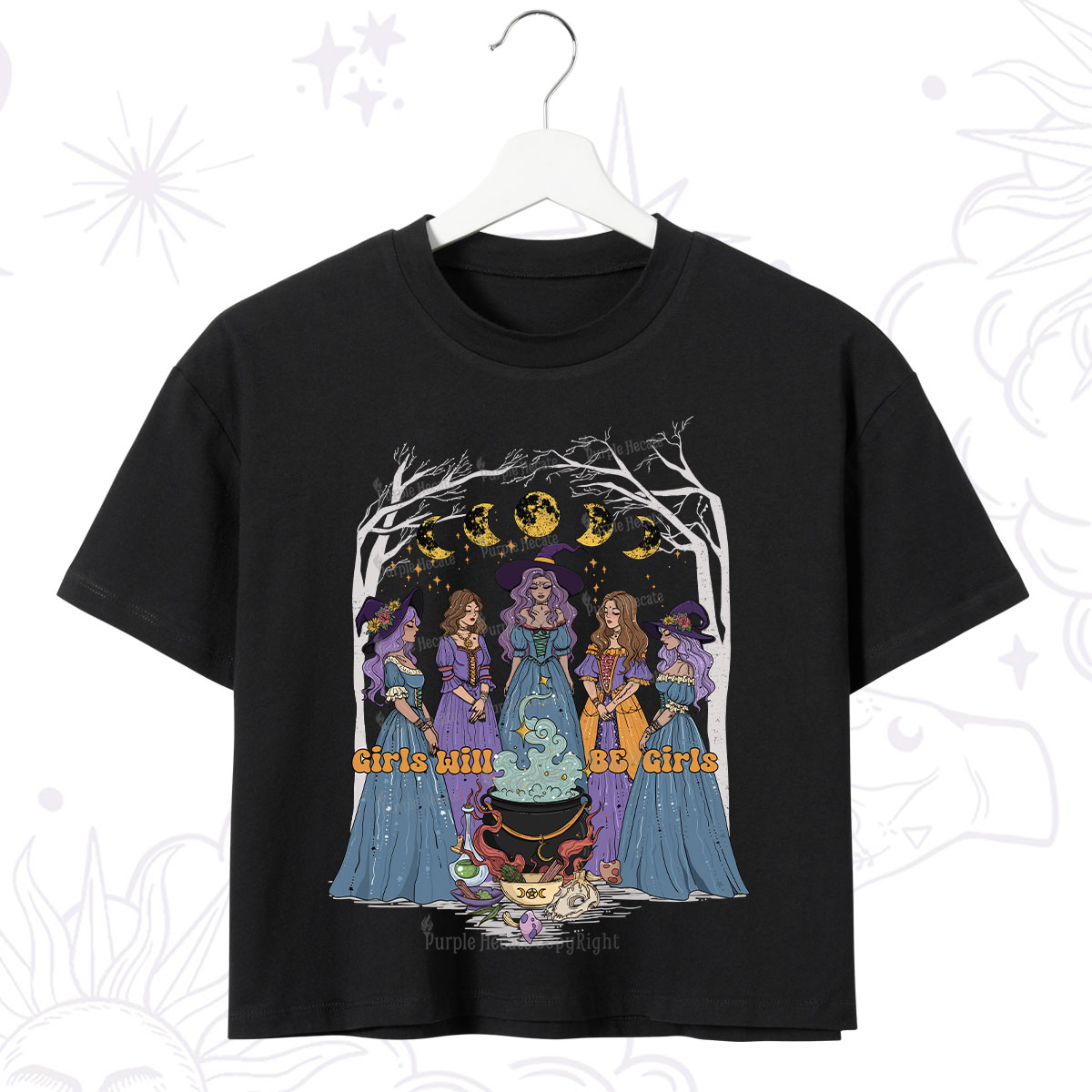 Purplehecate Girls Will Be Girls Crop T-Shirt