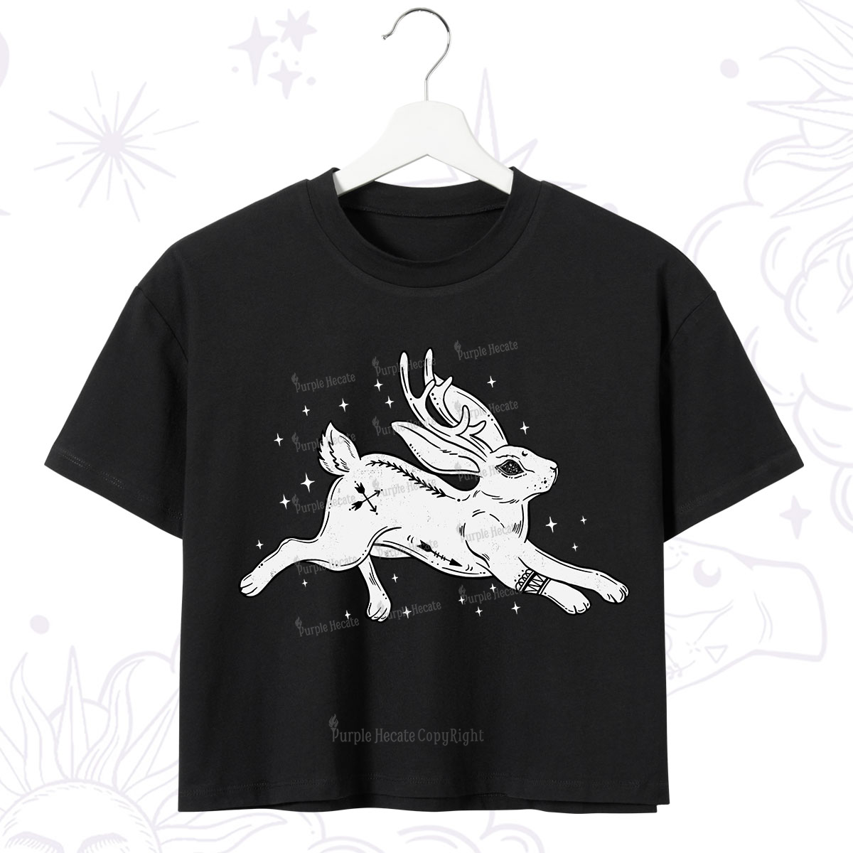 Purplehecate Starwitch Familiar Crop T-Shirt