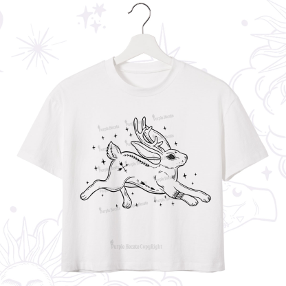 Purplehecate Starwitch Familiar Crop T-Shirt