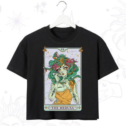 Purplehecate The Medusa Tarot Crop T-Shirt