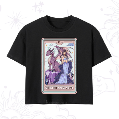 Purplehecate The Dragon Mom Tarot Crop T-Shirt
