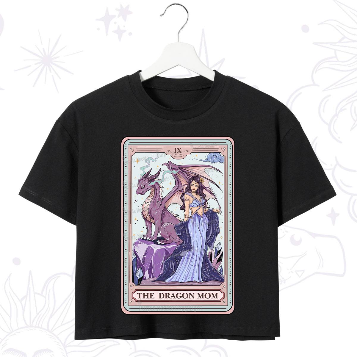 Purplehecate The Dragon Mom Tarot Crop T-Shirt