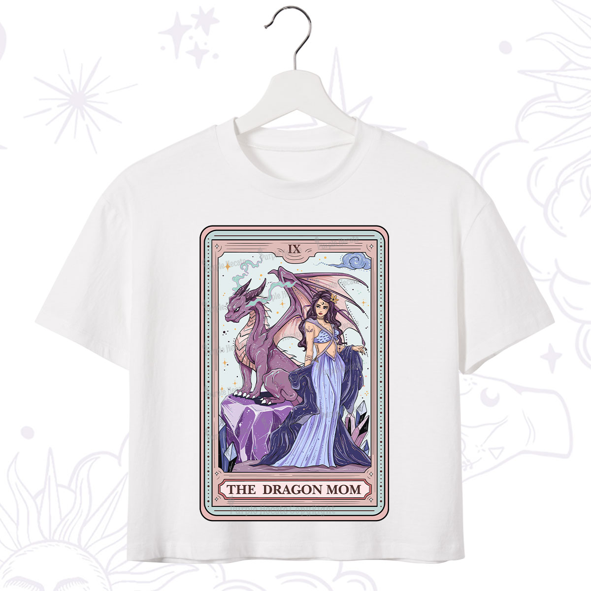 Purplehecate The Dragon Mom Tarot Crop T-Shirt