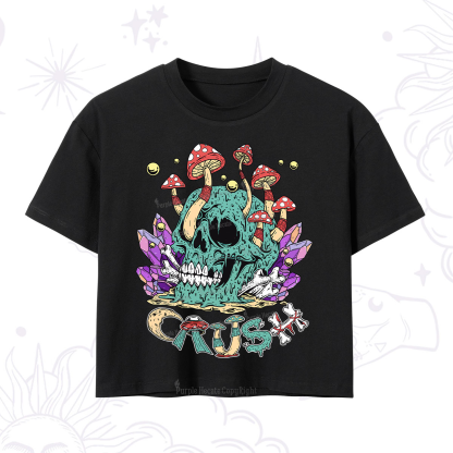 Purplehecate Magic Skeleton Crop T-Shirt