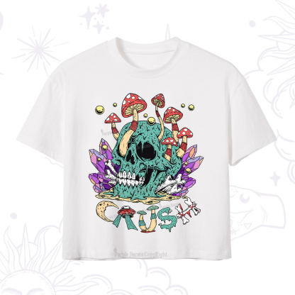 Purplehecate Magic Skeleton Crop T-Shirt
