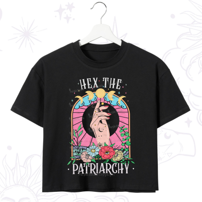Purplehecate Hex The Patriarchy Crop T-Shirt