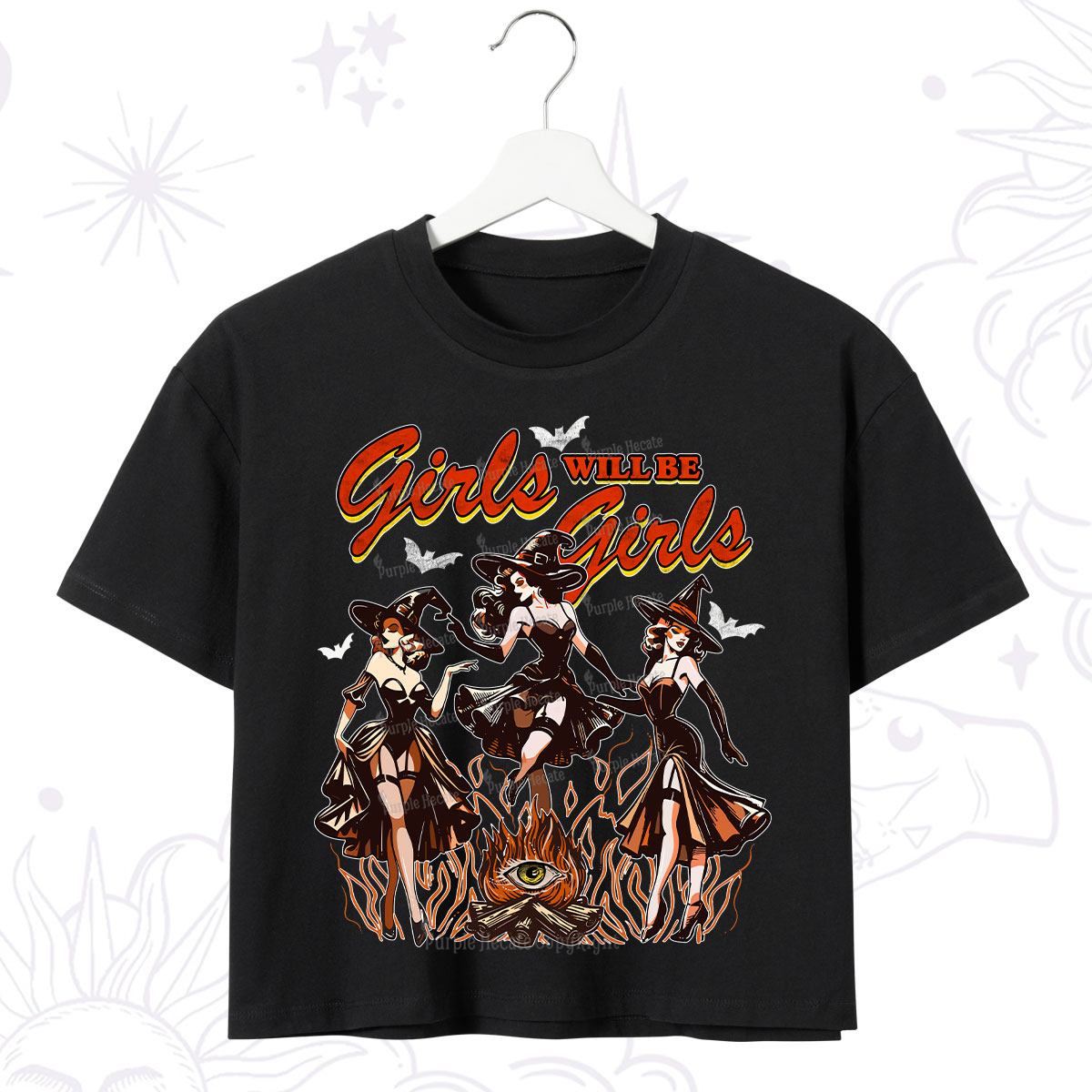 Purplehecate Girls Will Be Girls Crop T-Shirt