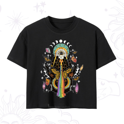 Purplehecate Mystical Witchy Hands Crop T-Shirt