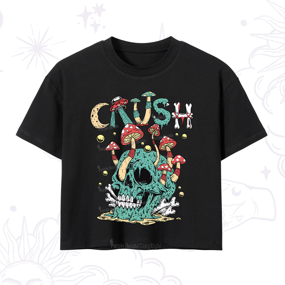 Purplehecate Crush Crop T-Shirt