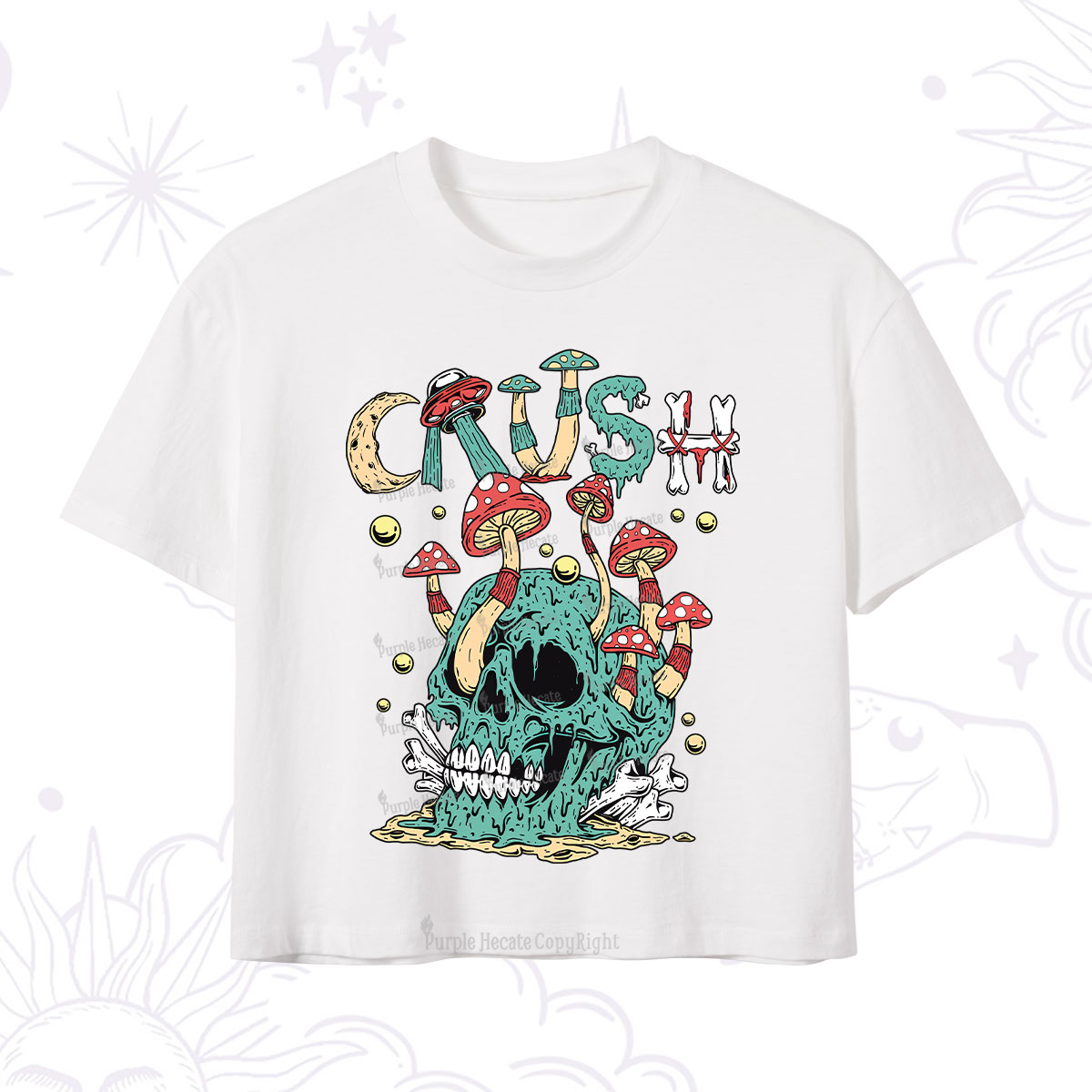 Purplehecate Crush Crop T-Shirt