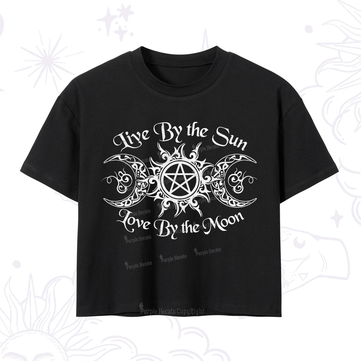 Purplehecate Hecate's Lunar Blessing Crop T-Shirt